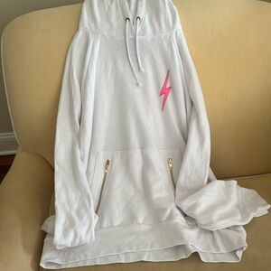 Aviator Nation Bolt Stitch pullover hoodie with pocket zippers